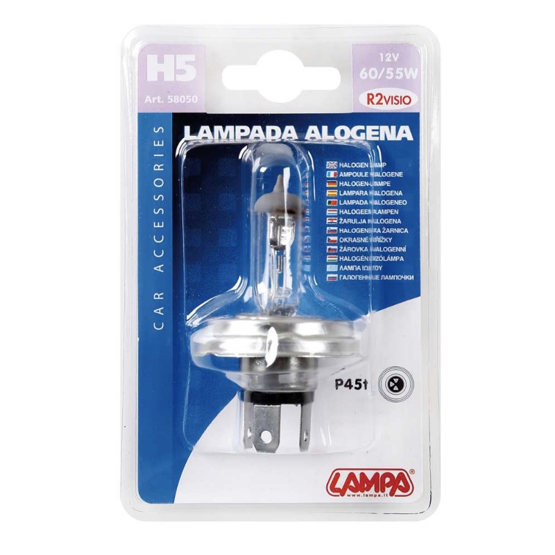 Lampada alogena H5 12v 60/55w P45t 58050