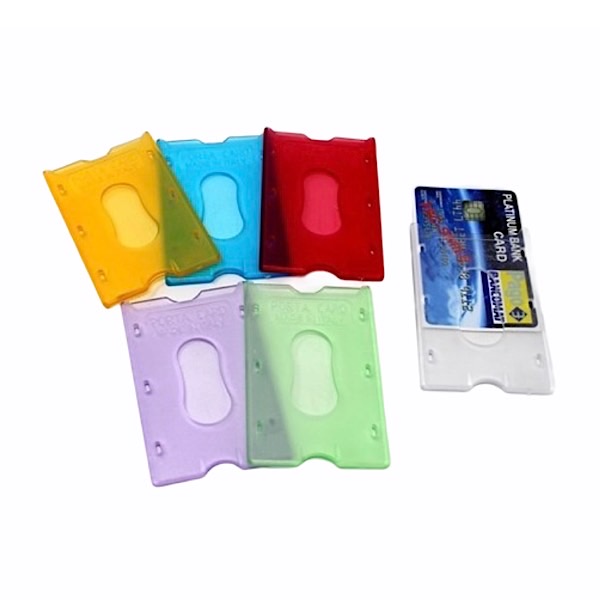 Porta carte magnetiche plastica colorata morbida 5ante 1008c:  Portabiglietti, porta card