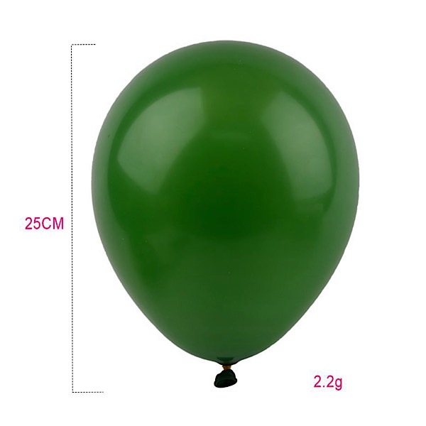 verde scuro 8058617612095-PALLONCINI OPACHI IN LATTICE 2.2GR 25CM 8PZ