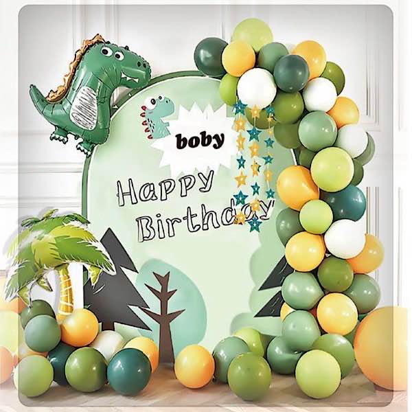 Decorazioni - Compleanno bambino Compleanno Dinosauri Marrone