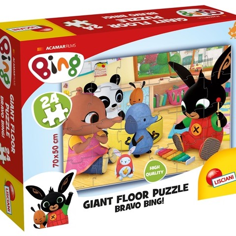 da 18 mesi BING  GIANT FLOOR 24 - BRAVO BING! - Un mega puzzle per i bambini più piccoli!