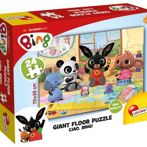da 18 mesi BING  GIANT FLOOR 24 - CIAO, BING! - Un mega puzzle per i bambini più piccoli!