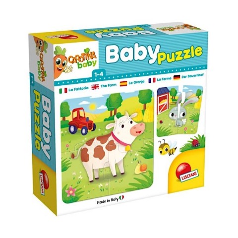 1-4 anni CAROTINA BABY PUZZLE LA FATTORIA - Ricomponi i 6 puzzle degli animali della fattoria!